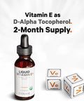 Codeage Liquid Vitamin E+ - USDA- Organic Vitamin E - 2-Month Supply - D-Alpha Tocopherol Acetate Organic MCT Oil Organic Orange Fruit Oil Unflavored Non-GMO Vegan Gluten- 2 fl oz