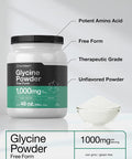 Glycine Powder 3 lbs | Free Form Supplement | Unflavored Powder | Vegetarian, Non-GMO, Gluten Free | by Horbaach