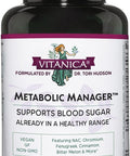 Vitanica Metabolic Manager - Herbal Supplement to Support Healthy Metabolic Response - Dietary Supplement with Vitamin D - Vegan Antioxidant Supplement - 120 Capsules
