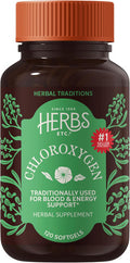 Herbs Etc. ChlorOxygen Chlorophyll Concentrate Softgels High Potency Chlorophyll for Detoxification Support