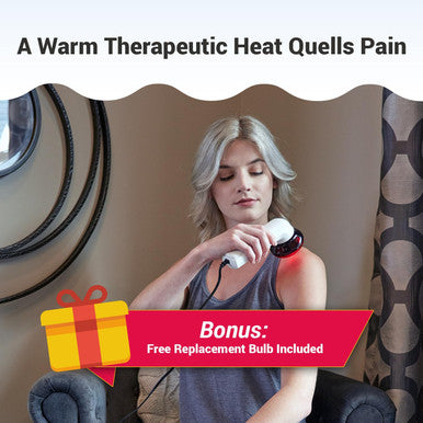 M Pain Management Technologies Red Light Therapy Infrared Heating Wand By Theralamp Handheld Heat Lamp Includes Replacement Bulb Provides Muscle Pain Relief And Increased Blood Circulation