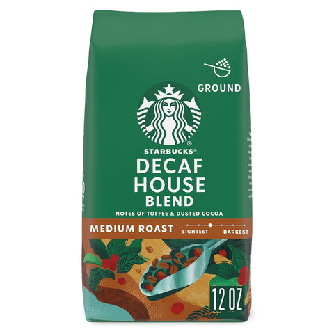 Starbucks Ground Coffee, Medium Roast Hot or Iced Coffee, Decaf Pike Place Roast, Six 12 oz BagsÃƒÂ¢Ã¢â€šÂ¬Ã¢â‚¬Â¹