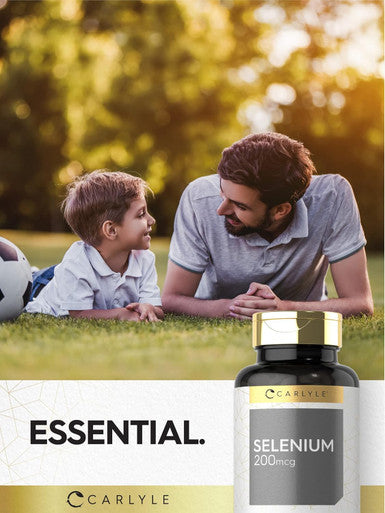 Carlyle Selenium Supplement 200Mcg 270 Tablet Capsules Essential Trace Mineral Vegetarian, Non-Gmo, Gluten Free