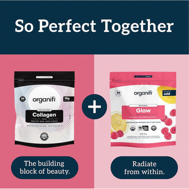 Organifi Collagen Powder - Fuller Hair, Stronger Nails, And Radiant Skin - Replenish And Rebuild Your Body - Gluten-Free, Dairy-Free, And Soy-Hydrolyzed Multi Collagen Peptides, 30 Servings