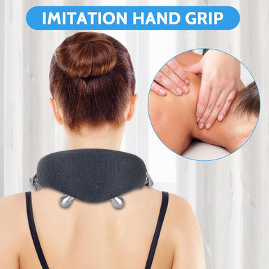 Portable Neck Massager With Multiple Use Settings, Neck Massager For Pain Relief And Relaxing, Strong Kneating For Deep Tissue Massage.