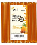 P.R.I Manuka Honey Sticks, Certified MGO 60+, Raw New Zealand Manuka Honey, Perfect for On-the-Go, 50 count