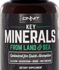 Onnit Key Minerals Calcium Magnesium Molybdenum and Iodine Supplement 120ct