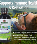 Nature'S Answer Mullein-X Immune & Relax Cough Syrup | 4 Fluid Ounces | Supports Immune & Relaxation | Soothes Cough & Clears Mucus | Non GMO Gluten