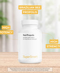 Supersmart Red Propolis 800 mg Per Day Over 300 Synergistic Antioxidants ImmuneStimulant Natural Bee Propolis from Brazil NonGMO Gluten Free 60 Vegetarian Capsules