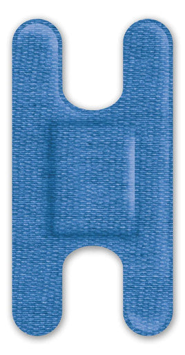 Curad Knuckle Woven Blue Detectable Bandage 100-Count