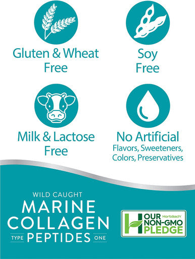 Marine Collagen Powder 20 Oz | Hydrolyzed Collagen Peptides | Unflavored | Keto, Paleo, Non-GMO, Gluten Free Supplement | by Horbaach