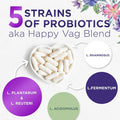 Nature'S Nutrition Probiotics for Women's Digestive Health 50 Billion CFU for Vaginal pH Gut Health & Immune Support Daily Probiotic Supplement for Feminine Health 5 Strains Gluten - 60 Capsules