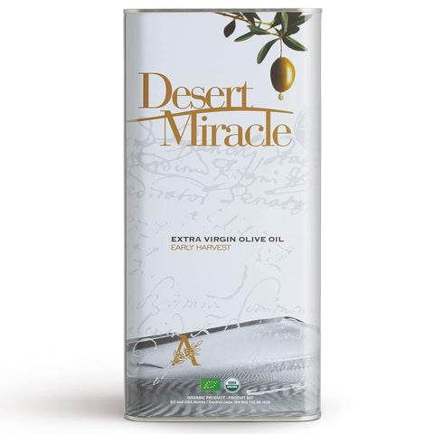 DESERTMIRACLE Cold Pressed Polyphenol Rich Moroccan Olive Oil, Organic Extra Virgin Olive Oil with High Polyphenols, First Cold Pressed EVOO From Morocco 8.5 Fl Oz (Pack of 1)