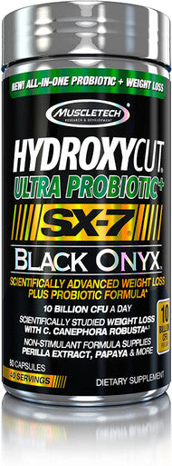 MuscleTech US MT Hydroxycut SX 7 Black Onyx Ultra Probiotic 80 Capsuls