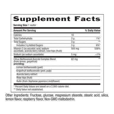 Country Life Acerola Vitamin C Complex 500Mg Chewable Berry Flavored Wafers Supports Immune Health 180 Wafers Certified Gluten Free By Gfco Certified Vegan By Ava