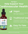 Maryruth Organics Black Seed Oil Liquid Drops Cold Pressed 3 Month Supply USDA Organic Black Cumin Seed Oil Immune Support Respiratory Health Sugar Vegan Non-GMO Gluten 2 Fl Oz