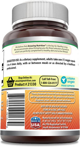 Amazing Nutrition Formulas Bromelain Supplement | 500 Mg Per Serving |120 Veggie Capsules | Non-GMO | Gluten | Made in USA | Ideal for Vegetarians