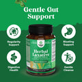 Natures Craft Herbal Laxative Capsules with Probiotics Natural Laxative Pills to Cleanse Colon and Support Digestive System with Psyllium Husk Powder Senna Leaf Cascara Sagrada Gentle Laxative for Women & Men
