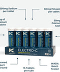 Kinetica Kinetica Electro-C Lemon Flavour Electrolytes Rehydration Drink Tablets 12 Pack