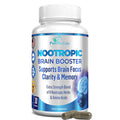 YUMMYVITE Nootropic Brain Booster - Memory & Brain Support Supplement With Ginkgo Biloba, Bacopa Monnieri - 30 Capsules