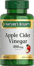 Nature's Bounty Apple Cider Vinegar 480mg, 200 Tablets