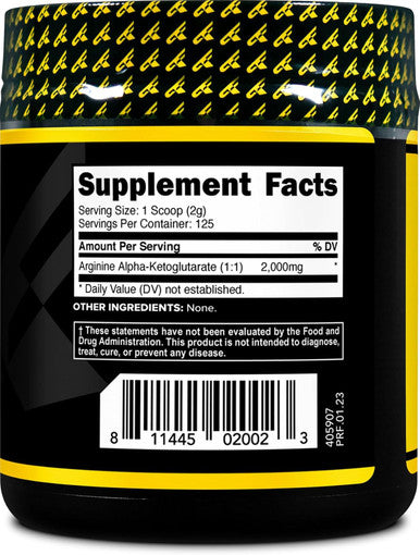 Primaforce AAKG Arginine Powder 250 grams (L-Arginine and Alpha-Ketoglutarate Acid) Premium Workout Supplement Non-GMO Vegan Gluten