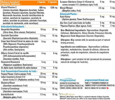 Vitamin C Complex 1,200 mg With Papaya and Black Pepper - 120 Vegetarian Capsules