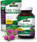 Nature'S Answer Milk Thistle Silybum Marianum Maximum Strength 120 Capsules Silymarin Essential Natural Ingredients Supports Healthy Liver Function Indulgence Indigestion And Upset Stomach