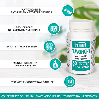 Supersmart FlavoFight Microbiomex Flavoinoids Supplements Extract of Citrus Sinensis Standardized to 80 Hesperidin 3.5 Isonaringin GMO Gluten Free 60 Vegetarian Capsules