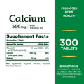 Nature's Bounty Calcium Plus 500 Mg Vitamin D3 Immune Support & Bone Health 300 Tablets