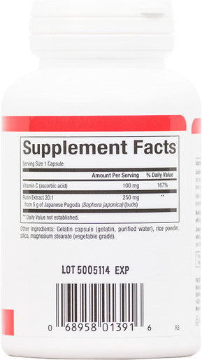 Natural Factors Rutin 250mg A Citrus Bioflavinoid 90 Capsules