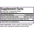 BRONSON Elderberry Chewables with Vitamin C - Berry - 60 Vegetarian Tablets- Adults and Kids Immune Support