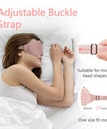Dec.Metu Sleep Mask 3D Eye Mask For Sleeping 100% Light Blocking Eye Covers With Adjustable Strap Night Blindfold For Women Memory Foam Pink