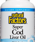 Natural Factors Super Cod Liver Oil Provides Vitamins A D 90 Soft Gels