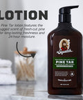 Men's Natural Lotion by Dr. Squatch - Non-Greasy Men's Lotion - 24-hour moisturization hand and body lotion - Made with Shea Butter, Coconut Oil, and Vitamin E - Pine Tar and Cool Fresh Aloe (2 Pack)