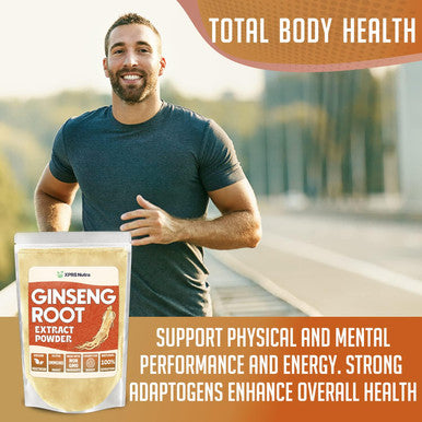 Xprs Nutra Ginseng Root Extract Powder - Ginseng Powder Supports Cognitive Function Physical Performance and Immune System - Vegan Friendly Panax Ginseng in Powder Form (4 Ounce)