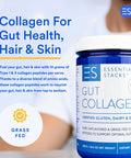 Essential Stacks Collagen Peptides Powder (From Grass Fed American Cattle) - Gluten, Dairy & Soy Free - Unflavored Hydrolyzed Collagen Supplement (10.6 Oz)