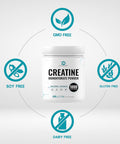 Deal Supplement Creatine Monohydrate Powder 600 Grams (1.32lb) Unflavored | Pure | Micronized Creatine Powder 5000mg(5g) Per Serving 4 Month Supply Vegan | Keto Non-GMO No Filler No Additives - 120 Servings