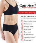 Neo G Opti-Heal Wound Recovery Silicone Scar Strips For Surgical Scars, C Section, Burn, Acne, Keloid Treatment - Medical Silicone Scar Sheets - And Old Scar Treatment - 1.6 X 5.9 Inch - 6 Strips