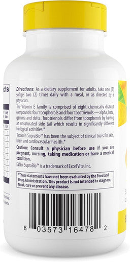 Healthy Origins Tocomin SupraBio (Tocotrienols) 50 mg, 150 Softgels