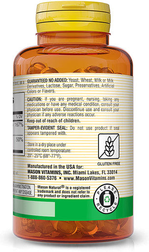 Mason Natural Vitamins A & D3 from Fish Liver Oil - Healthy Vision and Immune Health, Improved Muscle and Nerve Function, 100 Softgels (Pack of 3)