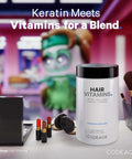 Codeage Hair Vitamins 10000 mcg Biotin Keratin Collagen Vitamin A B12 C D3 E Zinc Turmeric Probiotics Enzymes Inositol - Hair Care Support - Healthy Hair Supplement Pills - 120 Capsules