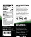 Terrasoul Superfoods Organic Barley Grass Juice Powder 10 Oz - USA Grown | Made From Concentrated Juice | Superior to Barley Grass