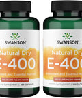 Swanson Natural Dry Vitamin E 400 Iu (180.2 Milligrams) 100 Capsules (2 Pack)