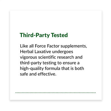 Force Factor Herbal Laxative for Constipation Relief for Adults Digestion Supplement Made with Senna to Cleanse Detox and Soothe Laxatives for Constipation for Women and Men 250 Tablets