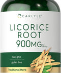 Carlyle Licorice Root Capsules 900mg | 300 Count | Root Extract Supplement | Non-GMO Gluten