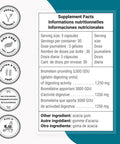 Supersmart Bromelain 1500 mg 3000 GDU Per Day Enzymes Extracted from Pineapple Roots Anti Inflammatory Supplement Digestive System Booster NonGMO Gluten Free 90 DR Capsules