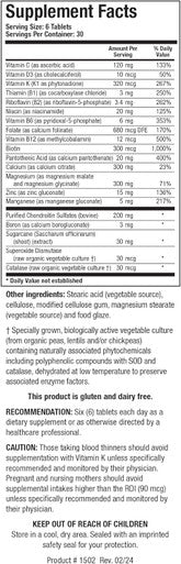 Biotics Research Osteo B II Optimal Bone Health Support Healthy Aging CaMg Easy to Swallow Tablet Purified Chondroitin Sulfates. 180 Tabs