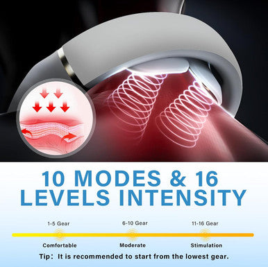 Intelligent Neck Massager For Pain Relief Deep Tissue, Electric Pulse Neck Massager With Heat,Portable Deep Tissue Neck Massager For Women Men Gifts