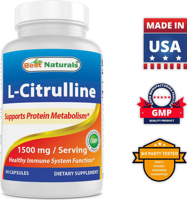 Best Naturals L-Citrulline 1500mg & L-Carnitine 1000mg